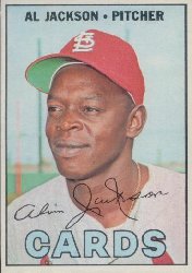 1967 Topps Baseball Cards      195     Al Jackson